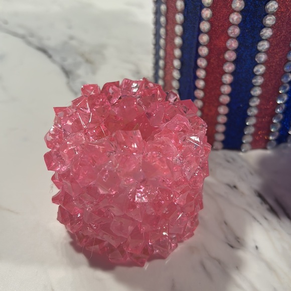 Flower arrangement Blue & Pink & Glacier Tea light Set - Picture 5 of 9